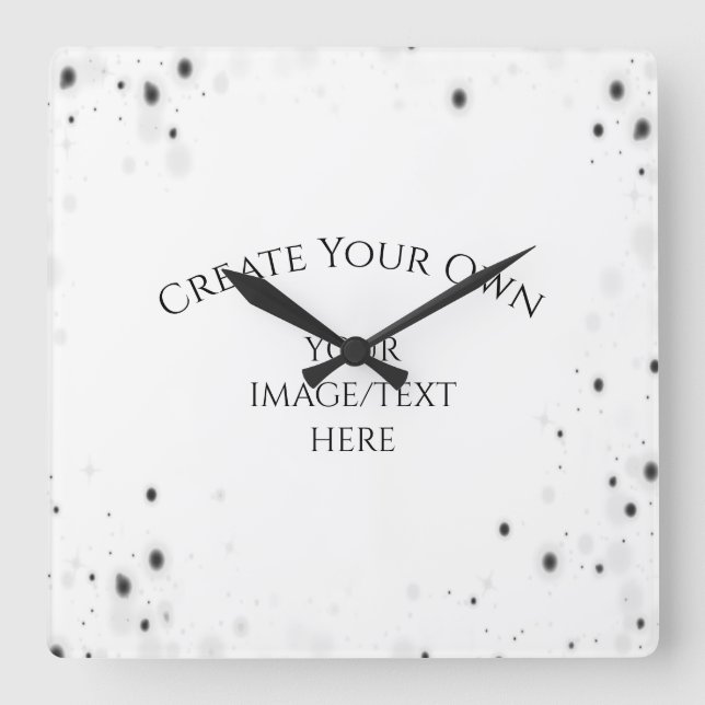 Create Your Own Customized High Quality Square Wall Clock (Front)