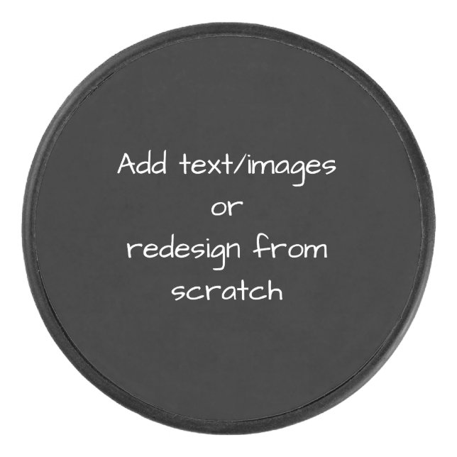 Create Your Own Customized Hockey Puck (Front)