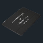 Create Your Own Customized iPad Pro Cover<br><div class="desc">Create your own fully customized merch from scratch by replacing the background image currently displayed on this product with an image of your own! Add your own text if desired and choose your favorite colors and styles.</div>