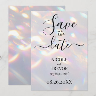 Create Your Own Customized Iridescent Lights Save The Date