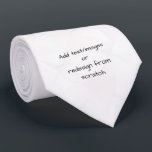 Create Your Own Customized Neck Tie<br><div class="desc">Create your own fully customized merch from scratch by replacing the background image currently displayed on this product with an image of your own! Add your own text if desired and choose your favorite colors and styles.</div>