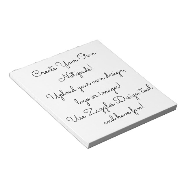 Create Your Own Customized  Notepad (Angled)