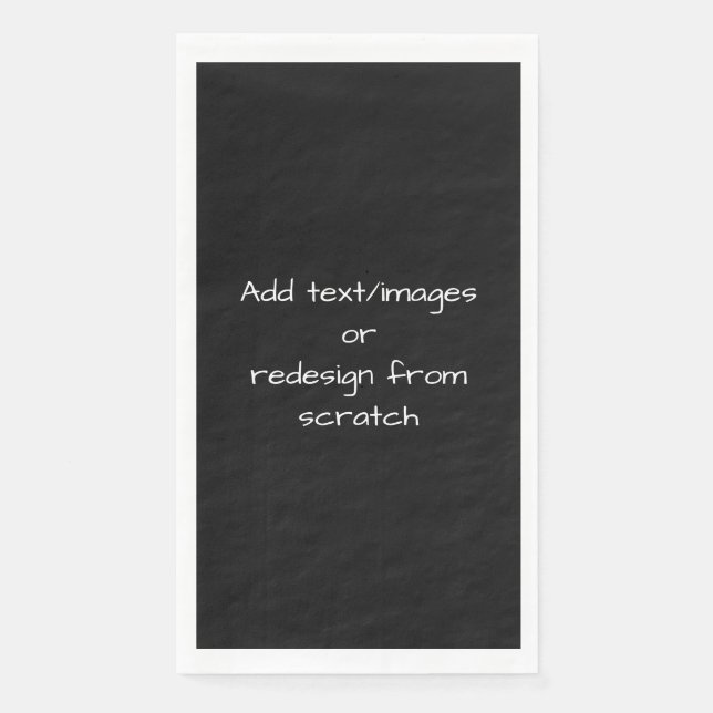 Create Your Own Customized Paper Guest Towels (Front)