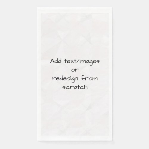 Create Your Own Customized Paper Guest Towels