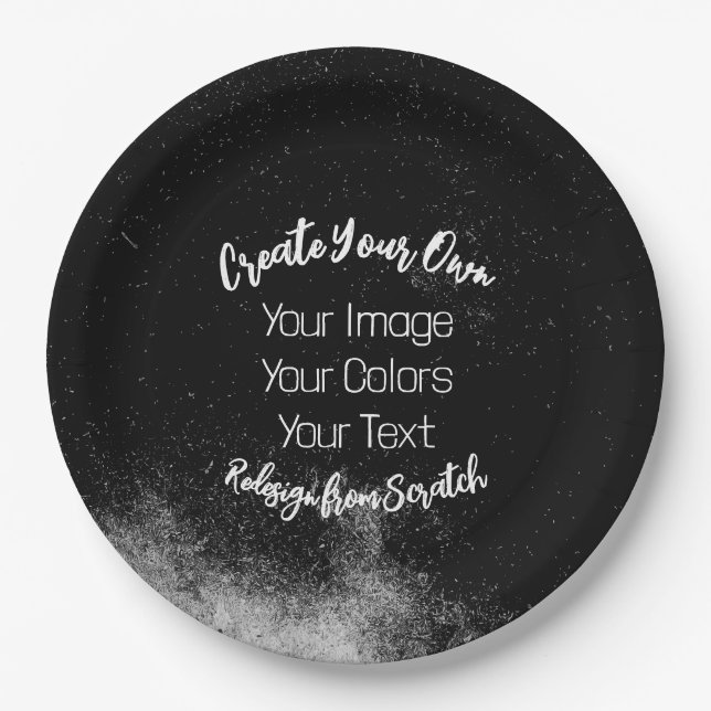 Create Your Own Customized Paper Plates (Front)
