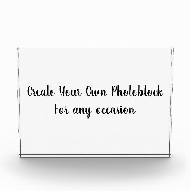 Create Your Own Customized/Personalize Photo Block (Front)