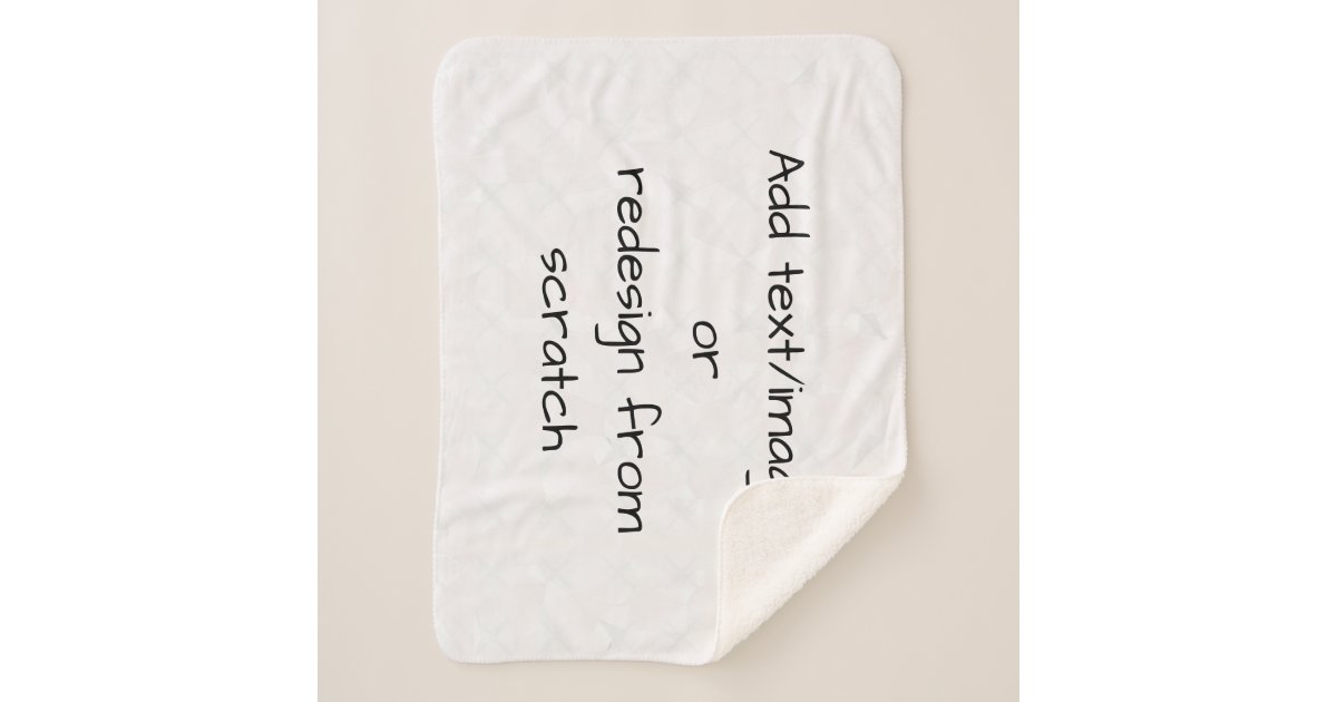 Create Your Own Customized Sherpa Blanket Zazzle