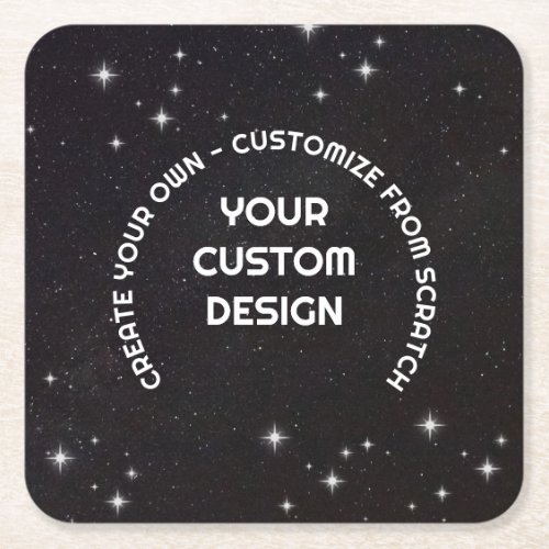 Create Your Own Customized Square Paper Coaster