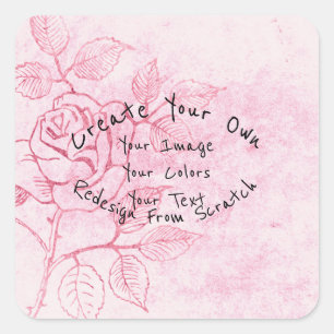 Create Your Own Customized Square Sticker