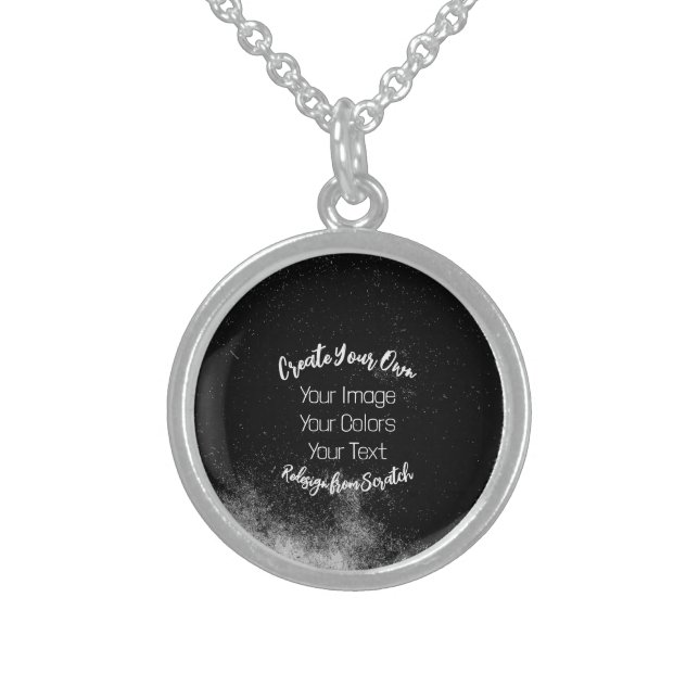 Create Your Own Customized Sterling Silver Necklace (Front)