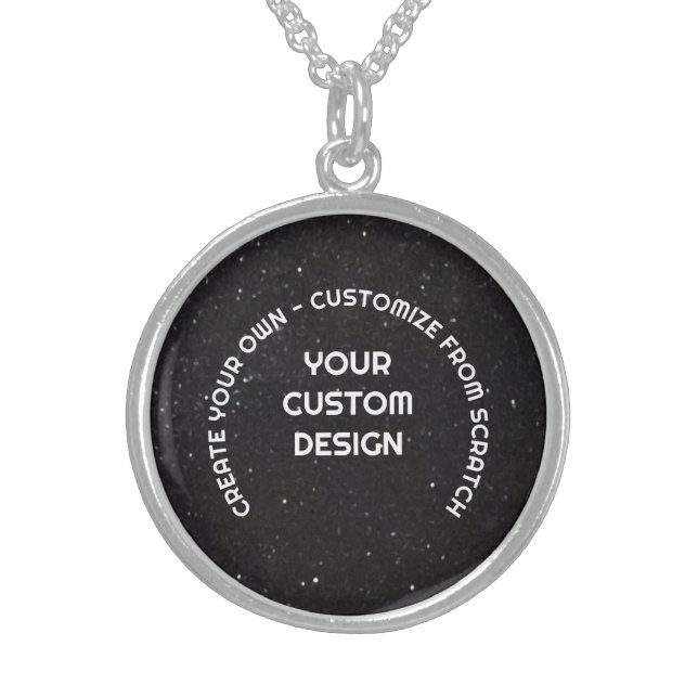 Create Your Own Customized Sterling Silver Necklace (Front)