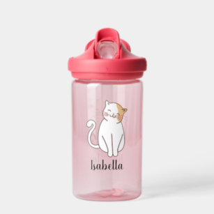 Create Your Own Cute Cat Name  Water Bottle