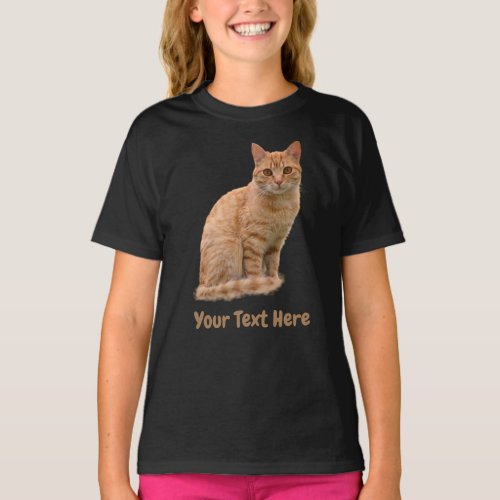 Create Your Own Cute Cat Photo T_Shirt