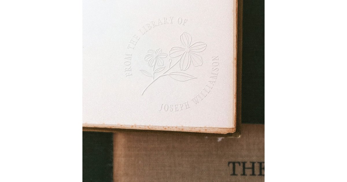 Create Your Own Cute Floral From the Library of Embosser | Zazzle