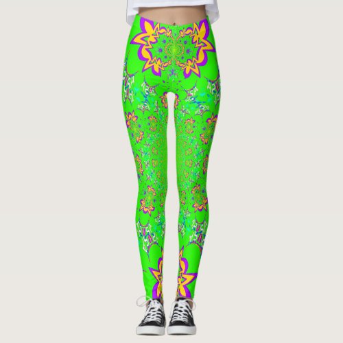 Create your own cute love floral pattern Clothing Leggings