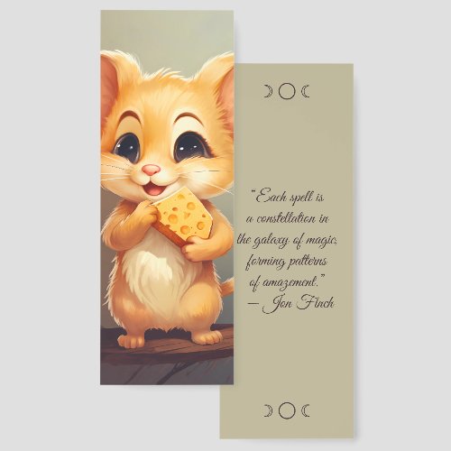 Create Your Own Cute Mouse Cheese Bookmarks