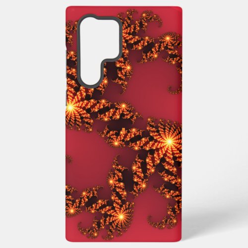 Create your own cute nice and lovely golden Red  Samsung Galaxy S22 Ultra Case