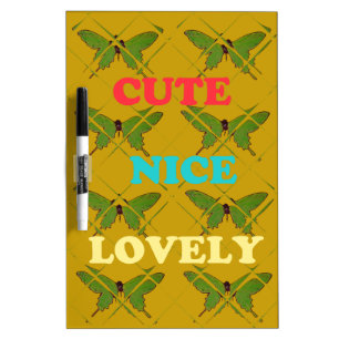 Create Your Own Cute Nice Lovely Vintage Butterfly Dry-Erase Board