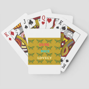 Create Your Own Cute Nice Lovely Vintage Butterfly Poker Cards