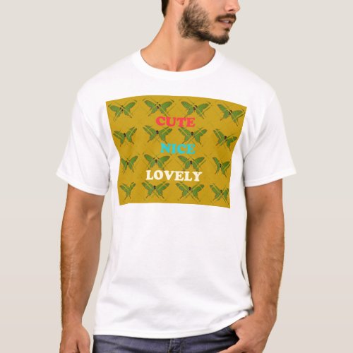 Create Your Own Cute Nice Lovely Vintage Butterfly T_Shirt