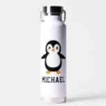 Create Your Own Cute Penguin Name Water Bottle<br><div class="desc">Create Your Own Cute Penguin Name Water Bottle . Choose the style,  size and color from the options menu.</div>