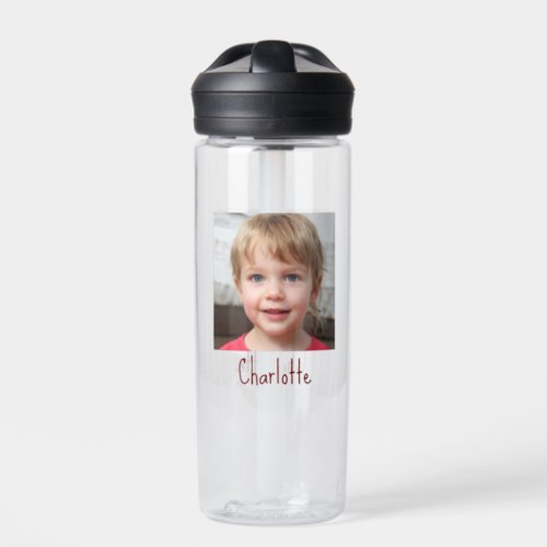 Create Your Own Cute Photo  Girl Name Water Bottle