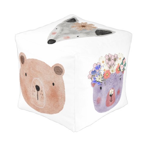 Create your own cute safari animals for kids  pouf
