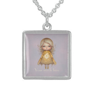 Create Your Own Cute Starlight Girl Sterling Silver Necklace