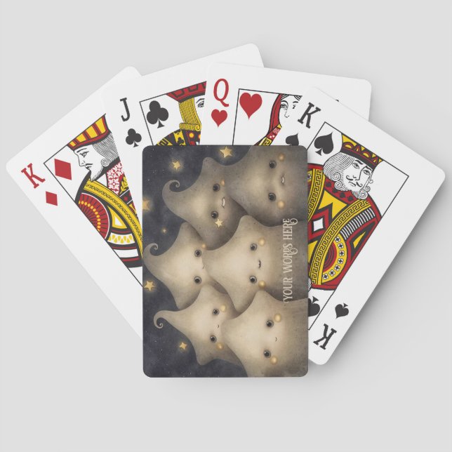 Create Your Own Cute Stars Poker Cards (Back)