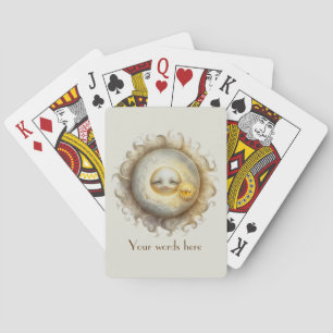 Create Your Own Cute Sun & Moon Poker Cards