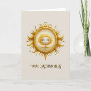 Create Your Own Cute Sunshine Tree Holiday Card