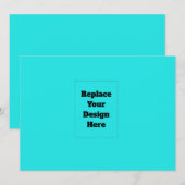 Create Your Own cyan (Front/Back)