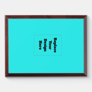 Create Your Own cyan Award Plaque