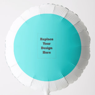 Create Your Own cyan Balloon