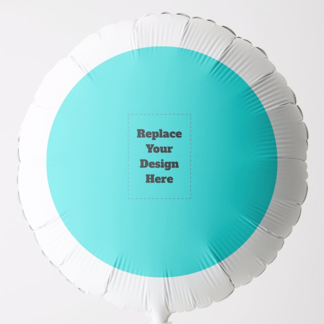 Create Your Own cyan Balloon (Front)