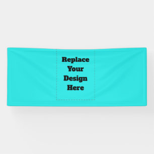 Create Your Own cyan Banner
