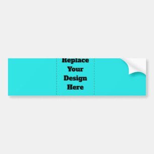 Create Your Own cyan Bumper Sticker