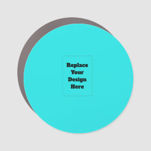 Create Your Own cyan Car Magnet