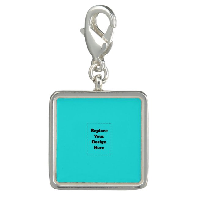Create Your Own cyan Charm (Front)
