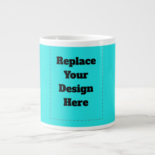 Create Your Own cyan Giant Coffee Mug