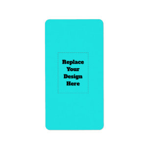Create Your Own cyan Label