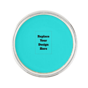 Create Your Own cyan Lapel Pin