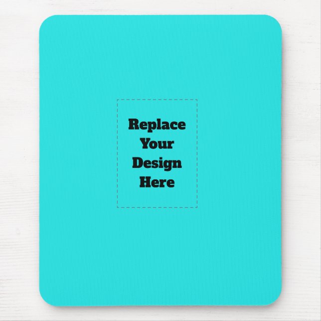 Create Your Own cyan Mouse Pad (Front)