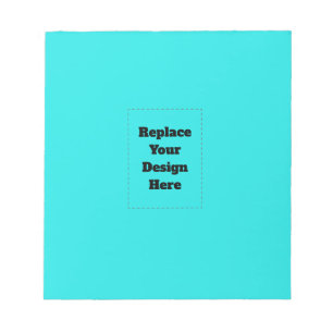 Create Your Own cyan Notepad