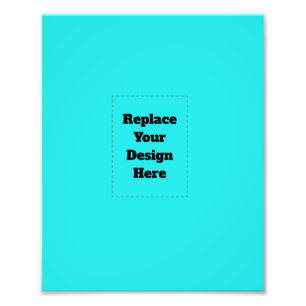 Create Your Own cyan Photo Print