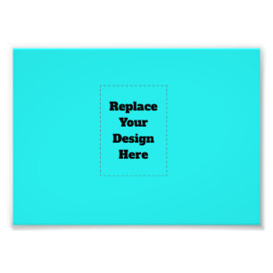 Create Your Own cyan Photo Print
