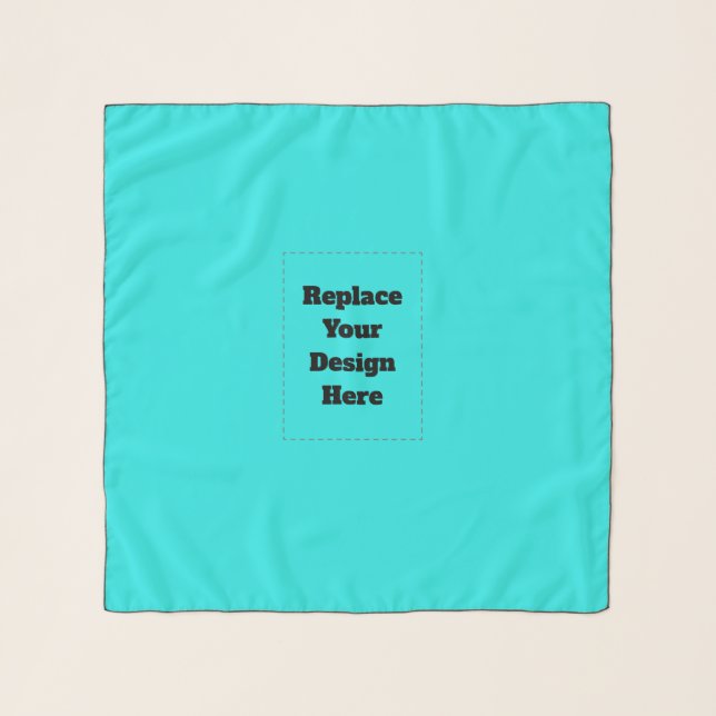 Create Your Own cyan Scarf (Front)