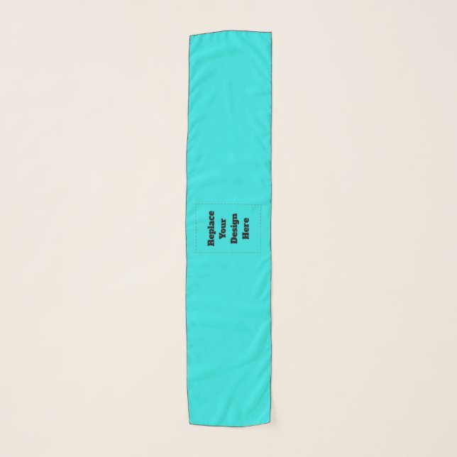 Create Your Own cyan Scarf (Front)