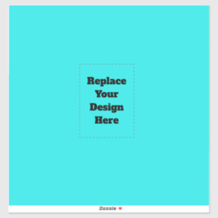 Create Your Own cyan Sticker