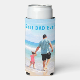 Create Your Own Dad Photo Can Coolers Gift